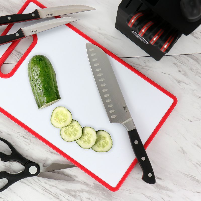 Oster Durbin 14 Piece Stainless Steel Cutlery Set with Block