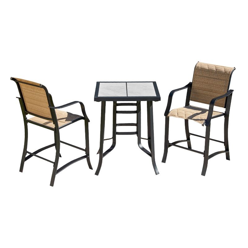 3pc Iron Patio Bistro Set - Patio Festival