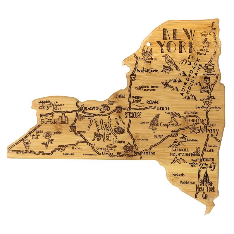 Totally Bamboo Destination New York Serving and Cutting Board