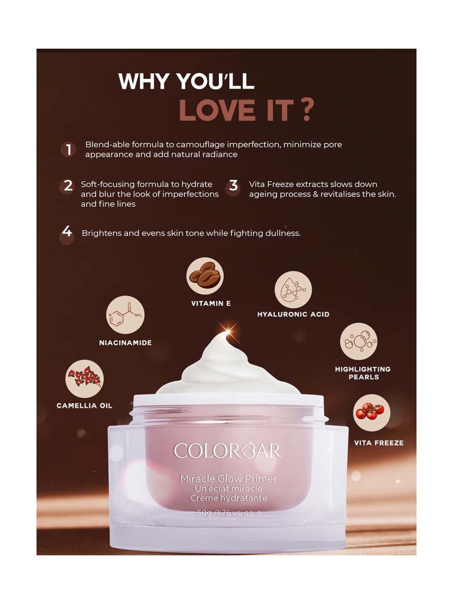 Colorbar Miracle Glow Primer Miracle Glow Primer - 50 gm