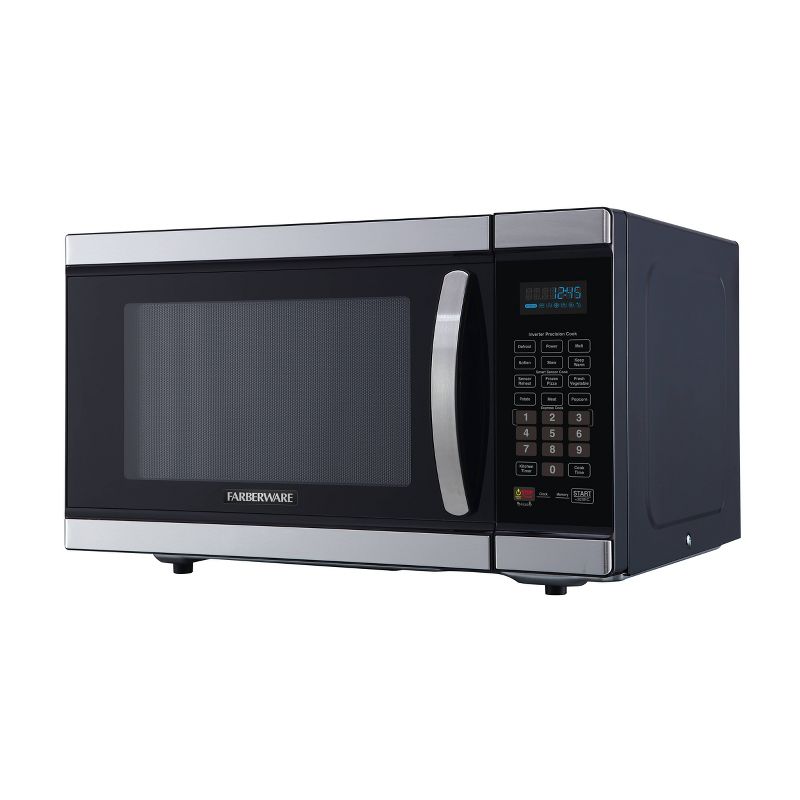 Faberware Gourmet 1.1 cu ft Smart Sensor Microwave Oven with  Inverter Technology - Silver