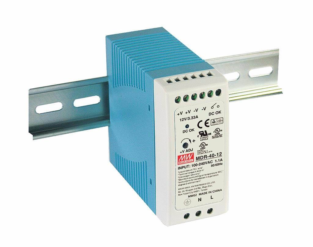 Black Box MDR-40-12 Din Rail Power Supply 40W, 12Vdc