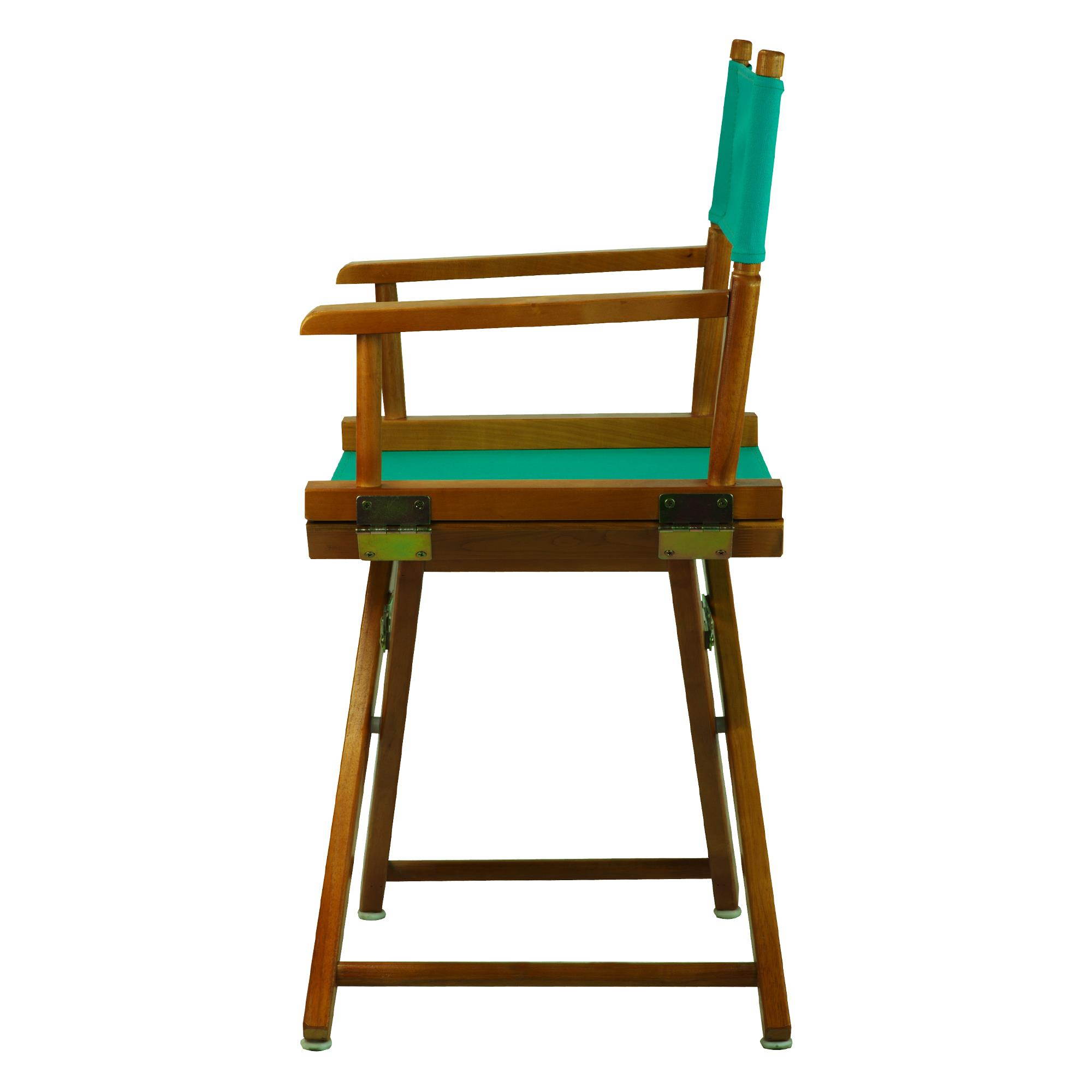 Casual Home 200-55-021-17 18 in. Directors Chair Honey Oak Frame with Teal Canvas