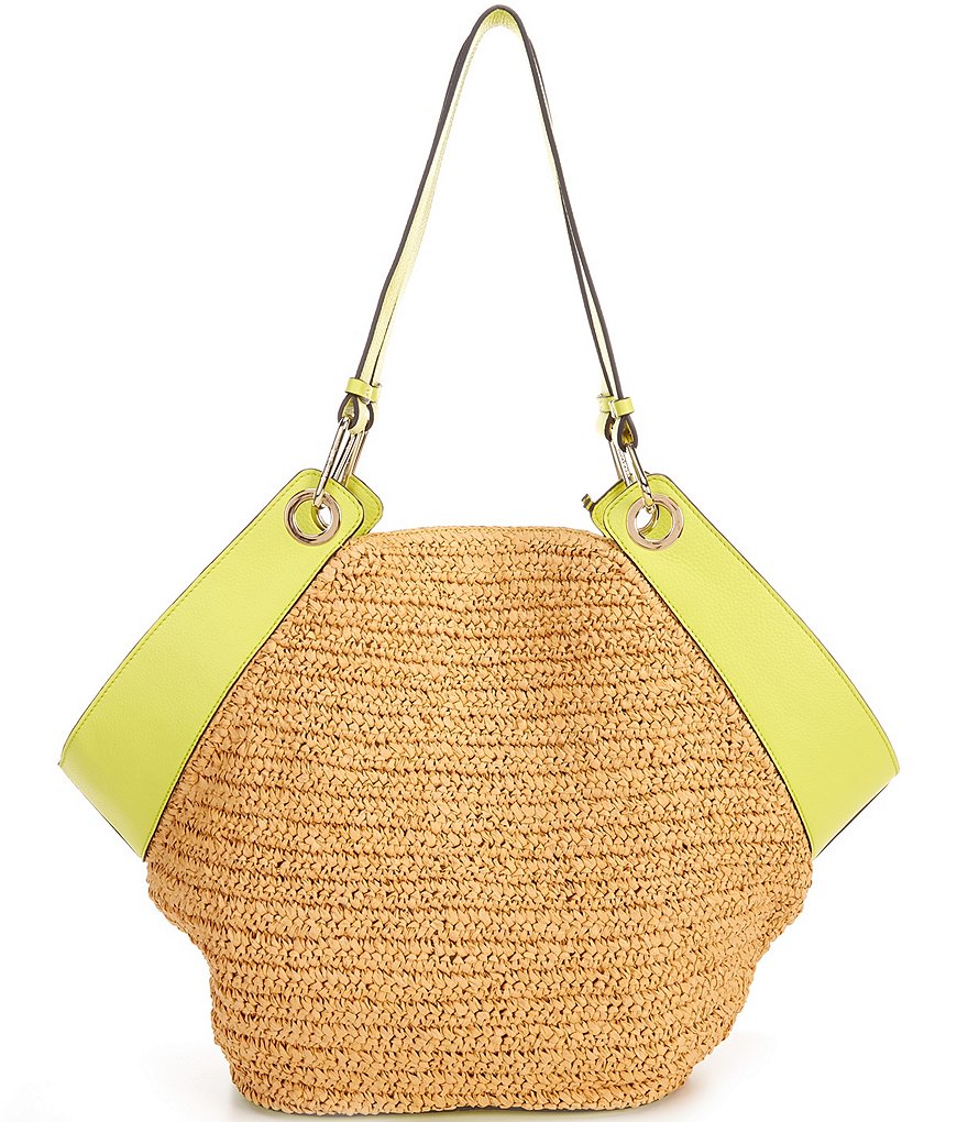 Kurt Geiger London Kensington Llama Straw Basket Bag