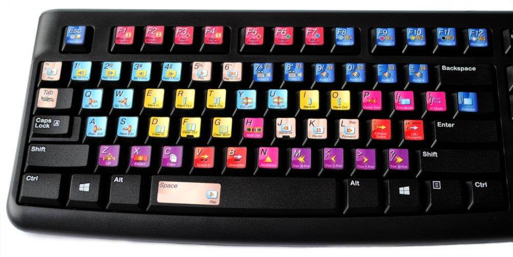 Avid News Cutter New Color Editing Keyboard Labels