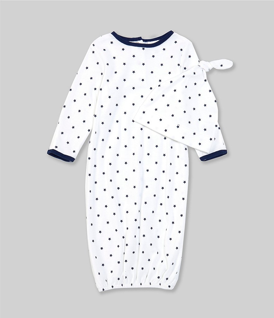 Starting Out Baby Newborn-6 Months Long-Sleeve Star Print Nightgown