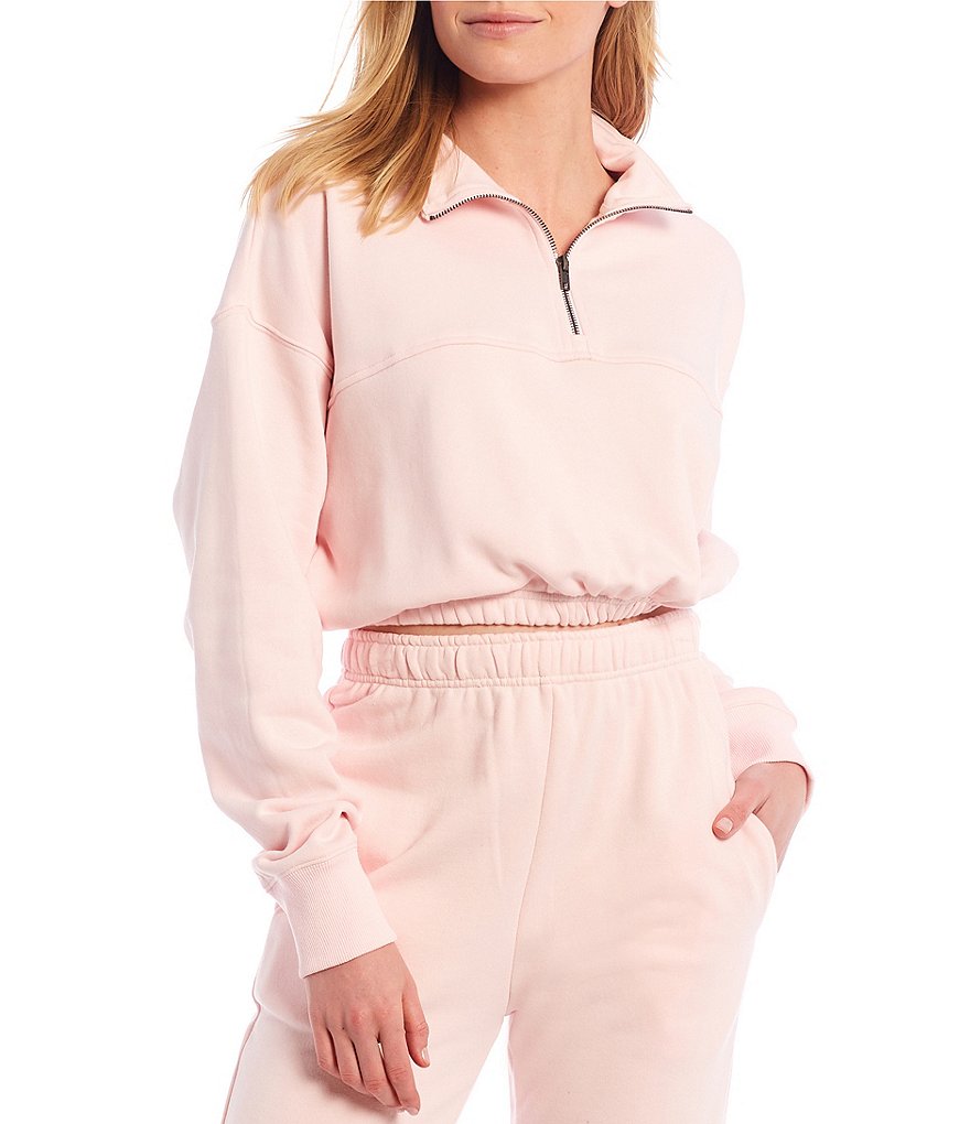 NIA Knit Cinched Quarter-Zip Long Sleeve Coordinating Pullover