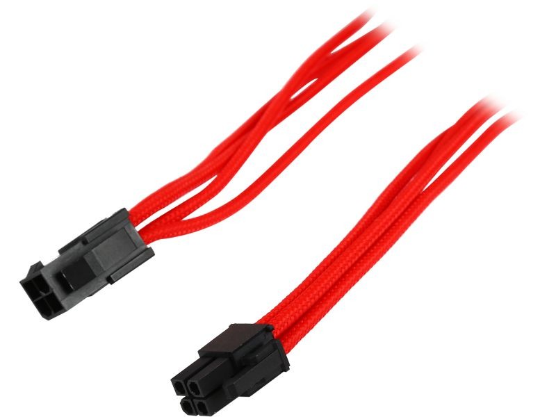 Phanteks PH-CB4P_RD 1.64 ft. (0.50 m) 4 Pin M/B Premium Sleeved Extension Cable