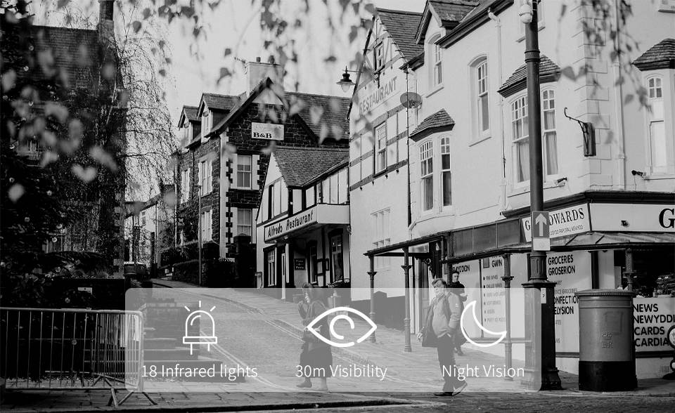 [8CH Expandable] ANRAN Wireless Security Camera System with 13" LCD Monitor, 2TB Hard Drive Preinstalled, 8Channel NVR 4Pcs 3MP WiFi Surveillance Cameras IP66 Waterproof