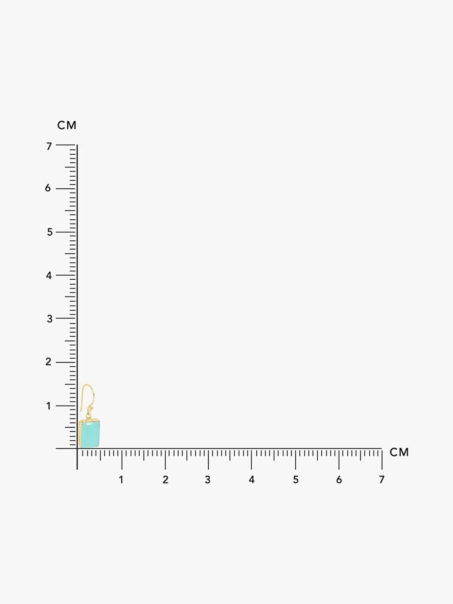 March by FableStreet Sterling Silver Aqua Chalcedony Drop Earrings in 18k Gold-Plating