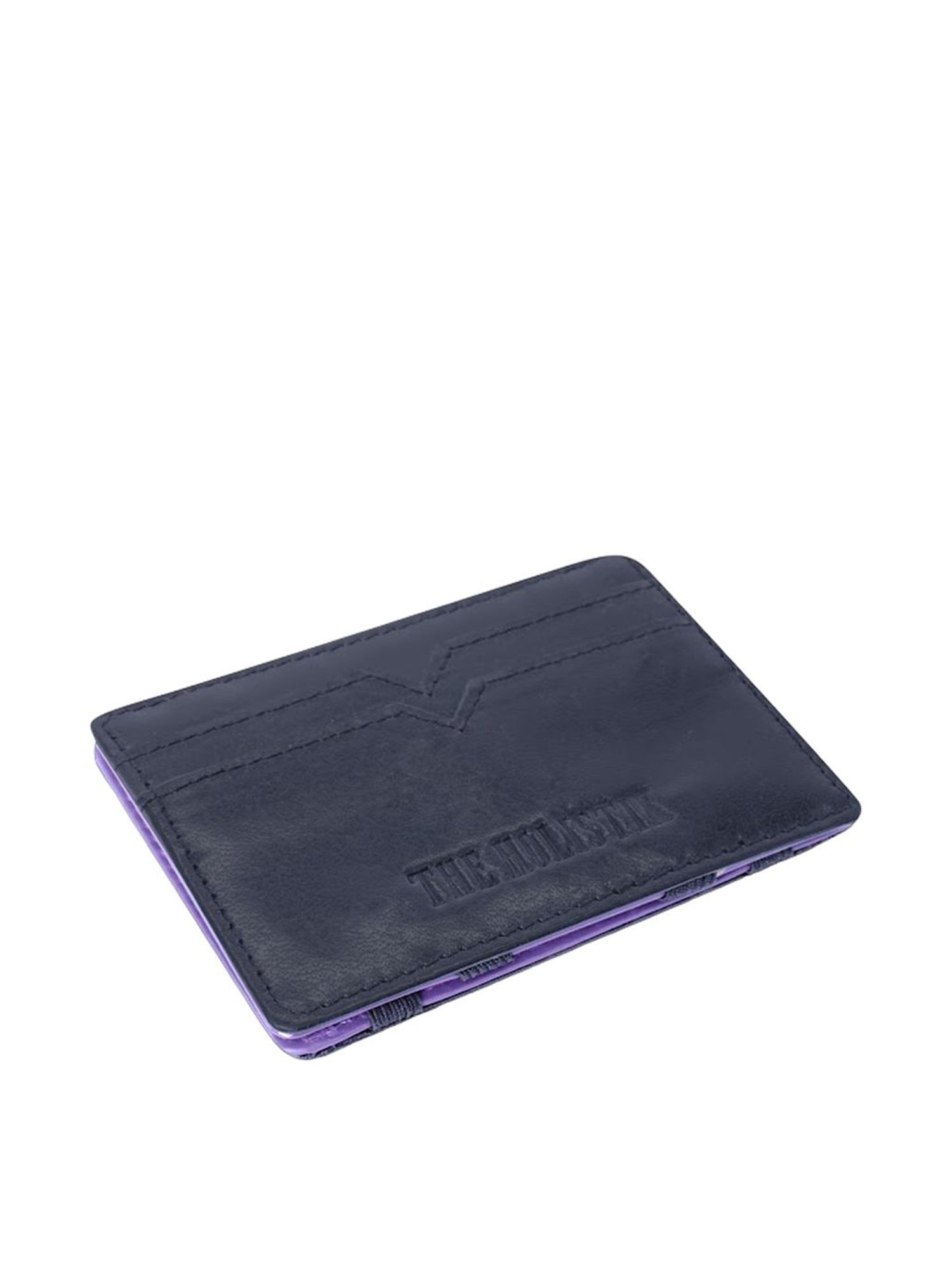 THE HOLISTIK Hide & Seek Black Casual Leather Bi-Fold Wallet for Men