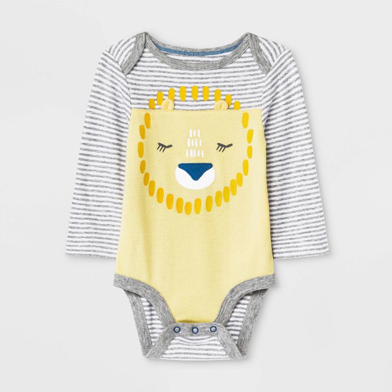 Baby 4pc Lion Layette Gift Set - Cloud Island™ Yellow 0-3M