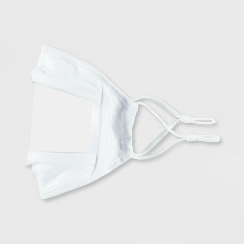 2pk Adult Face Mask - White One Size