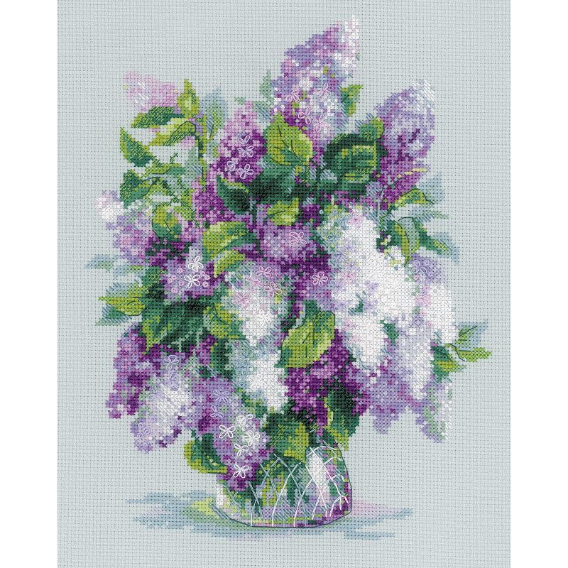 RIOLIS Counted Cross Stitch Kit 9.5"X11.75"-Gentle Lilac (14 Count)