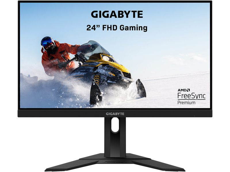 GIGABYTE G24F 24" (23.8" Viewable) 165Hz/170Hz(OC) 1920 x 1080 SS IPS, 1ms (MPRT), 90% DCI-P3, FreeSync Premium, 1x DisplayPort 1.2 (HDR Ready), 2x HDMI 2.0, 2x USB 3.0 Height Adjust Gaming Monitor