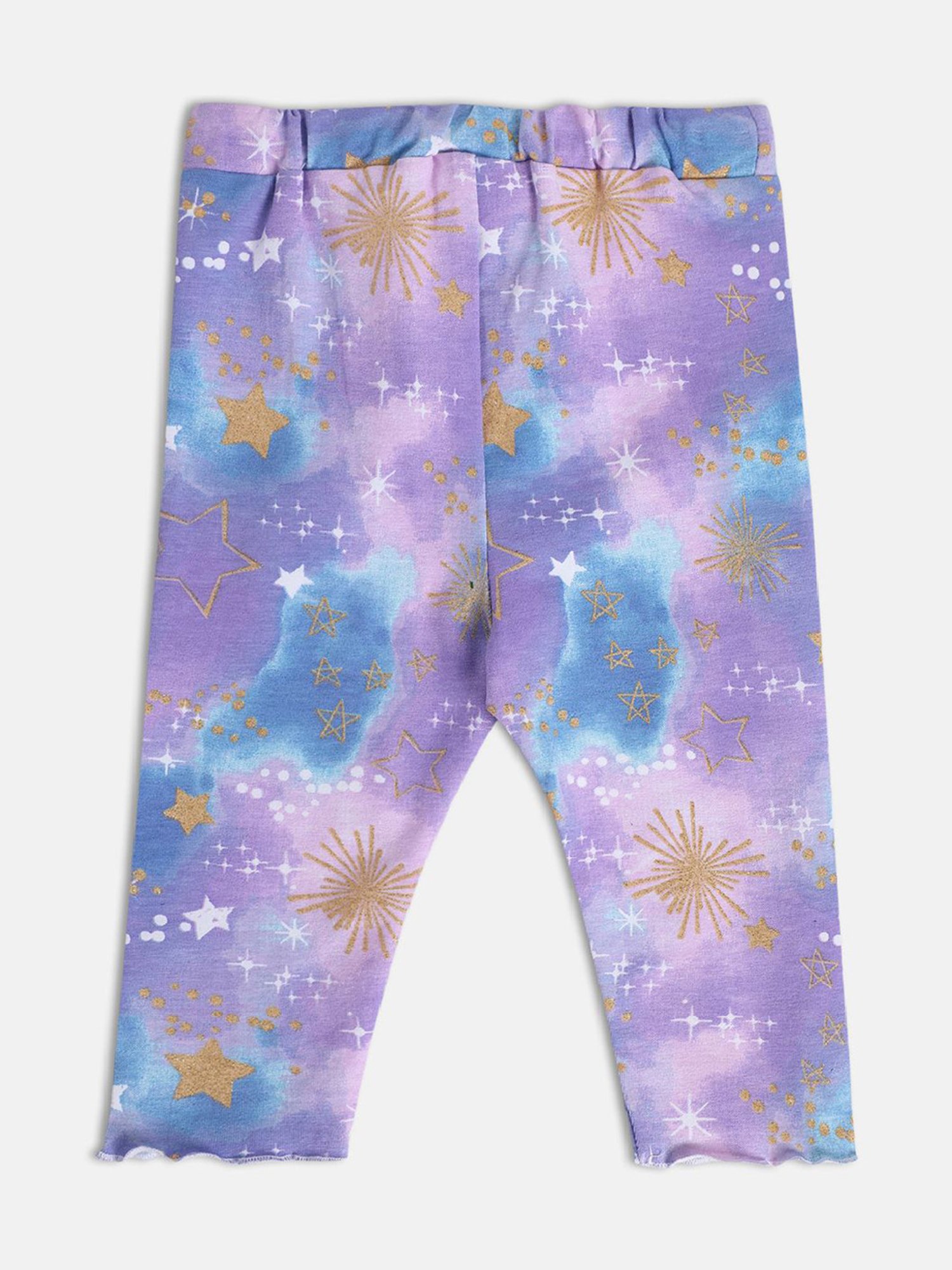 MINIKLUB Kids Purple Printed Leggings