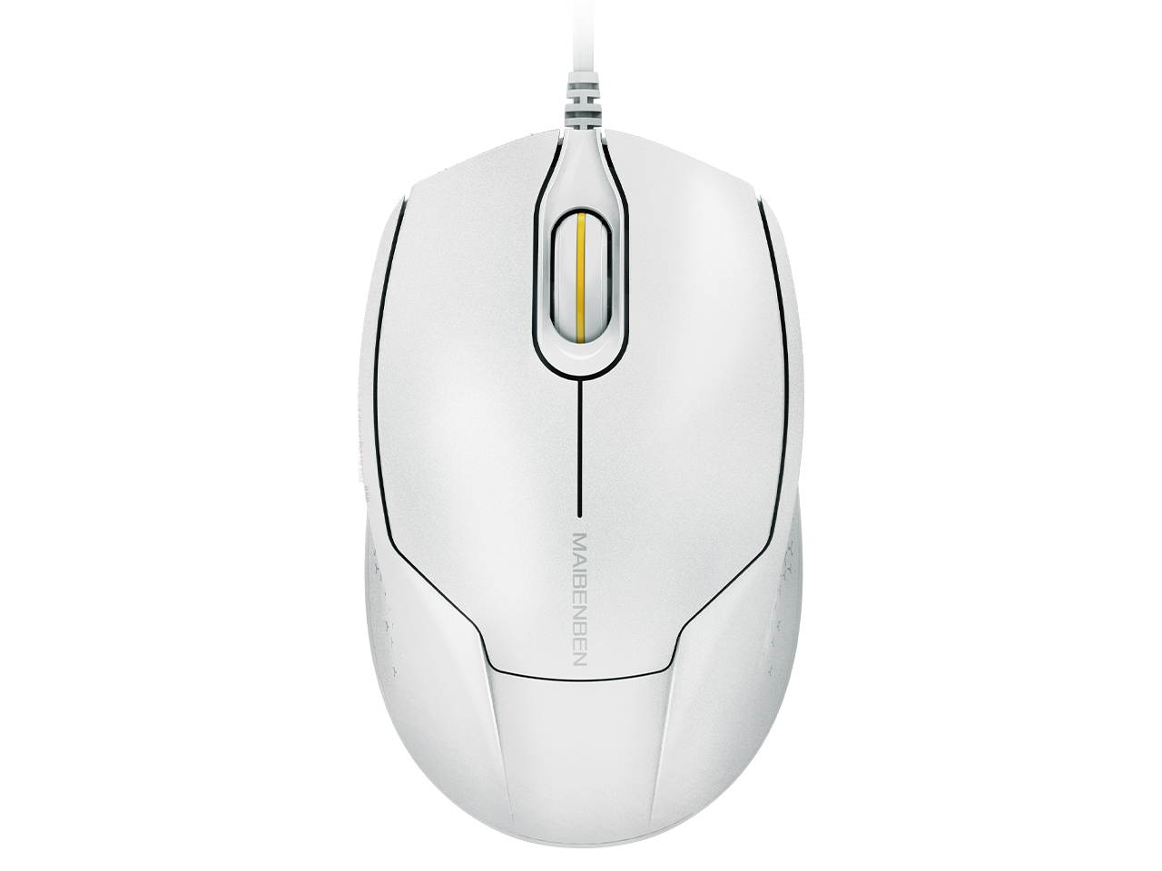 MAIBENBEN Basic Mice 1200 DPI USB Optical Wired Mouse Computer Accessories Desktop Tablet Laptop Office Mouse Work From Home Online Learning MOU01 Black Mouse