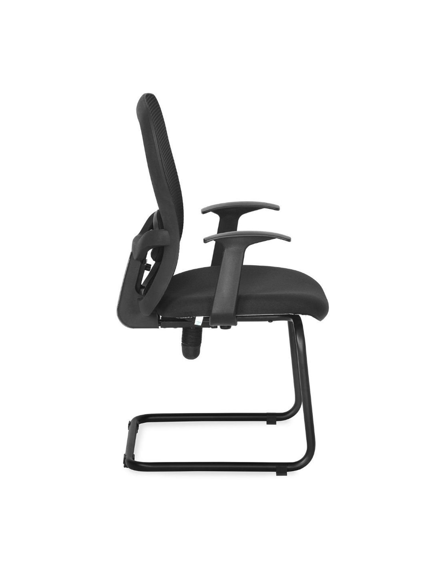 Nilkamal Alba Black Mesh Mid Back Visitor Chair