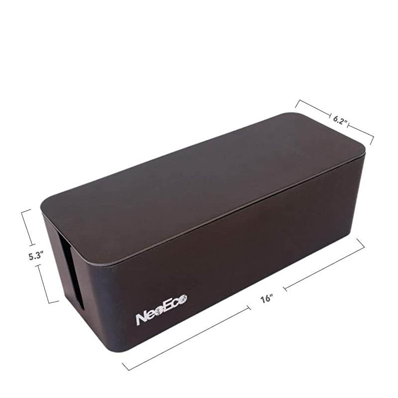 Cable Management Box Cord Wire Router and Power Strip Case for Safety and Organization Made of Renewable Natural Materials Stylish Decorative Design Blends with Home and Office Decor