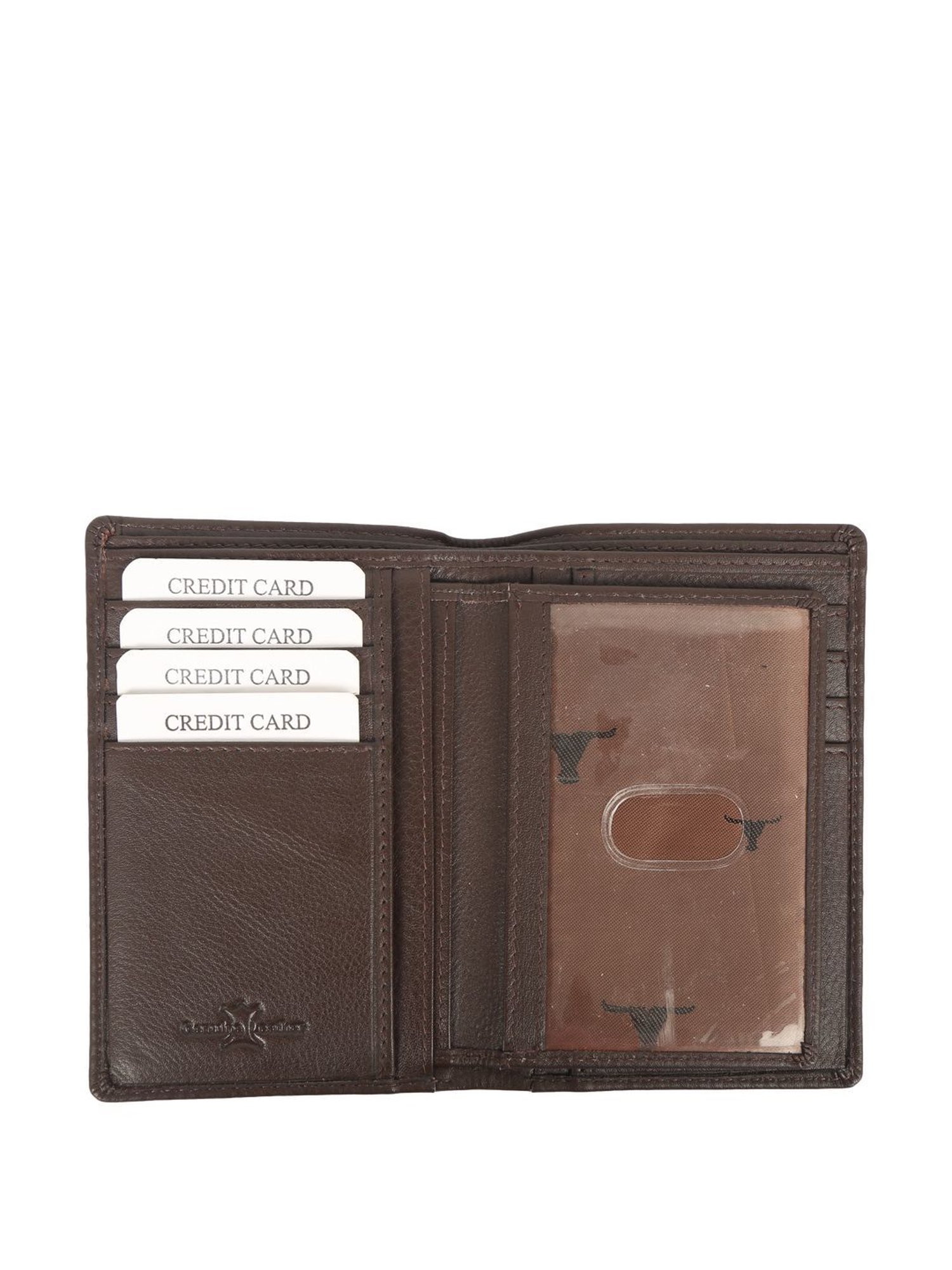 BULCHEE Brown Casual Leather Bi-Fold Wallet for men
