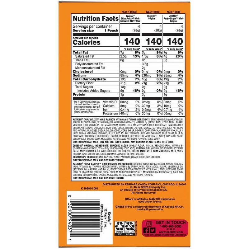 Keebler Cookies Sweet and Salty Variety Pack - 12ct