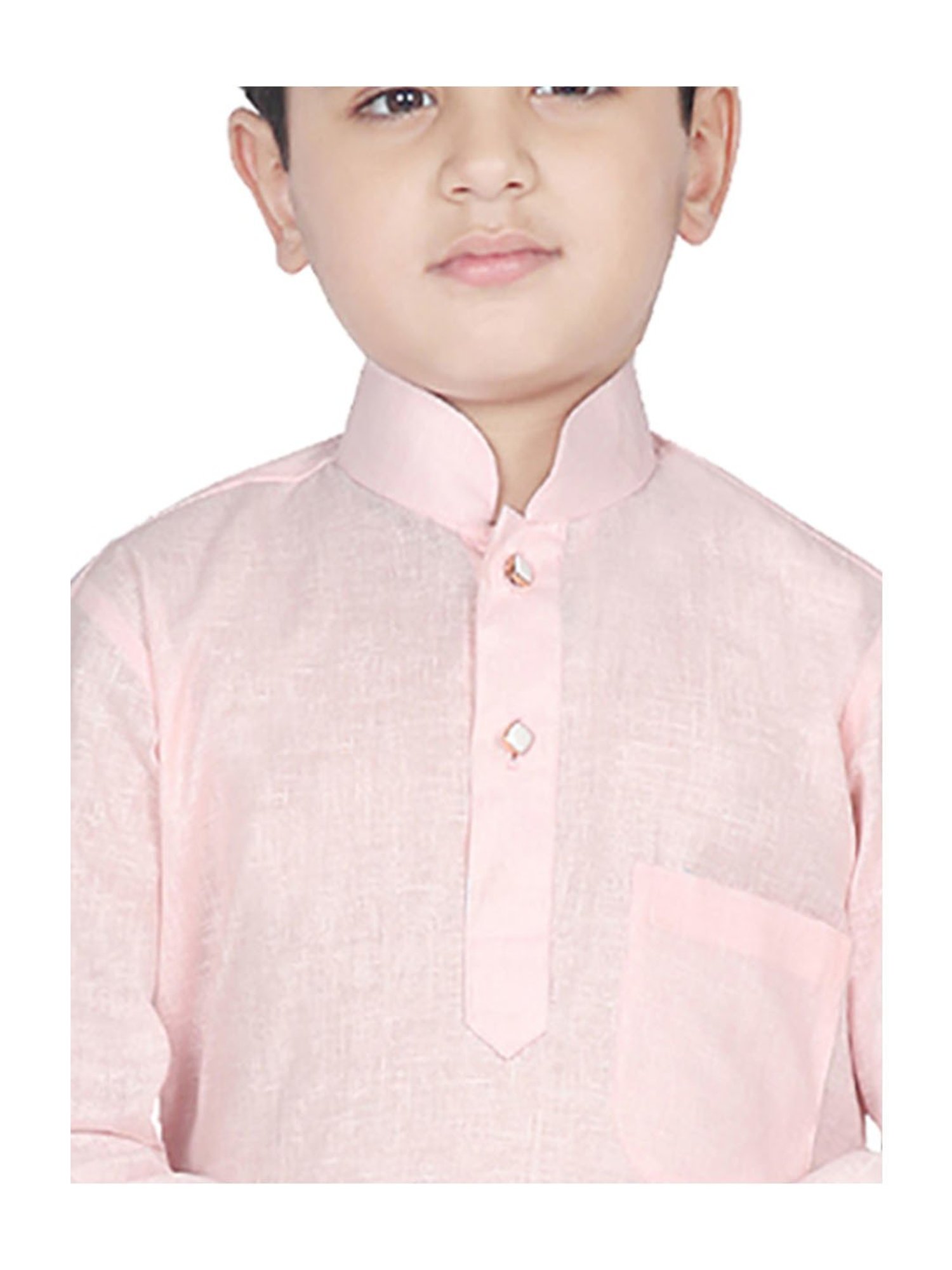 TABARD Kids Red Printed Full Sleeves Kurta