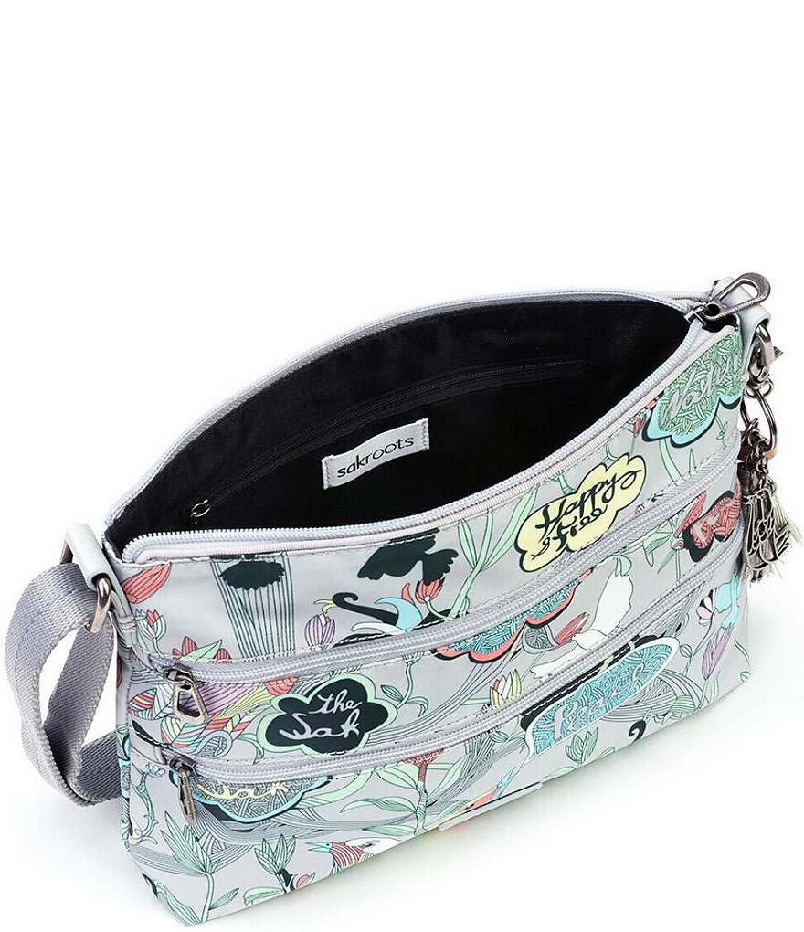 Sakroots Basic Zip Top Crossbody Bag