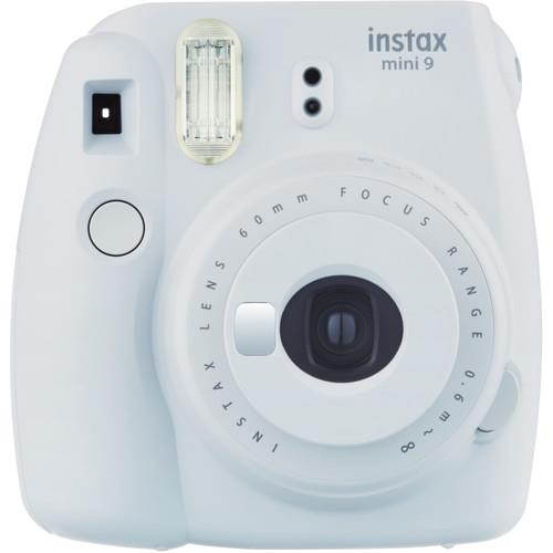 Fujifilm Mini 9 Instant Film Camera (Smokey White) - Fujifilm Instax Film 100 PCS - Battery & Cahrger - Photo Album - Case
