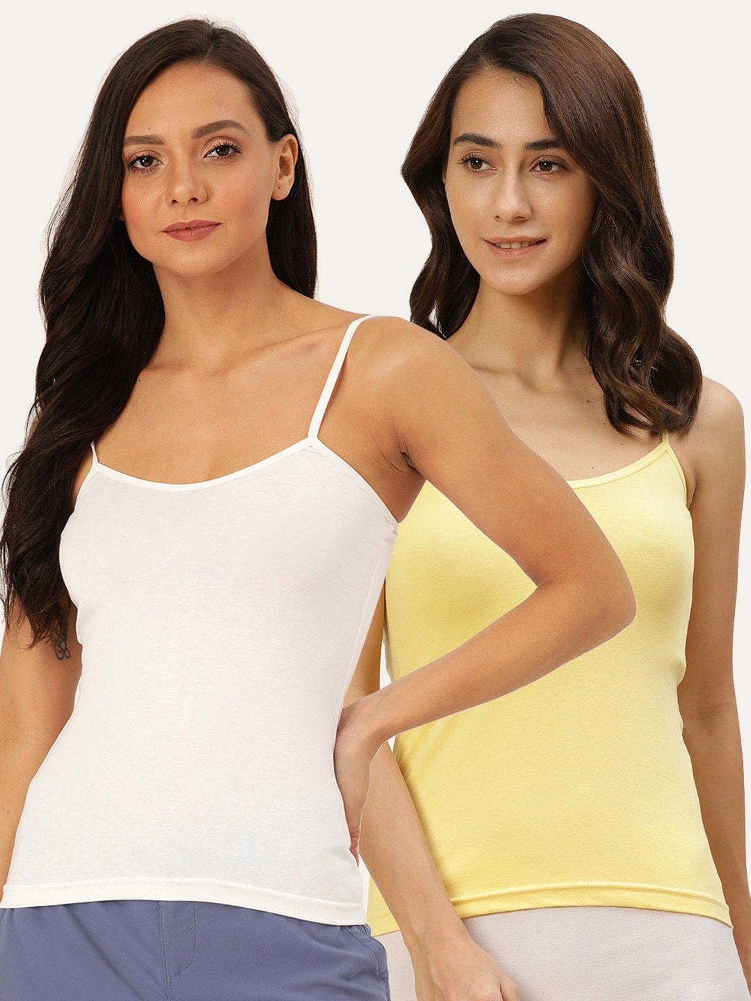 Lady Lyka Multicolor Camisole (Pack of 2)