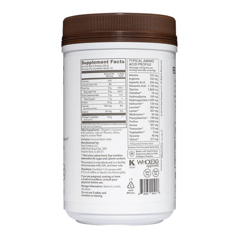 Vital Proteins Collagen Creamer - Mocha - 11.2oz
