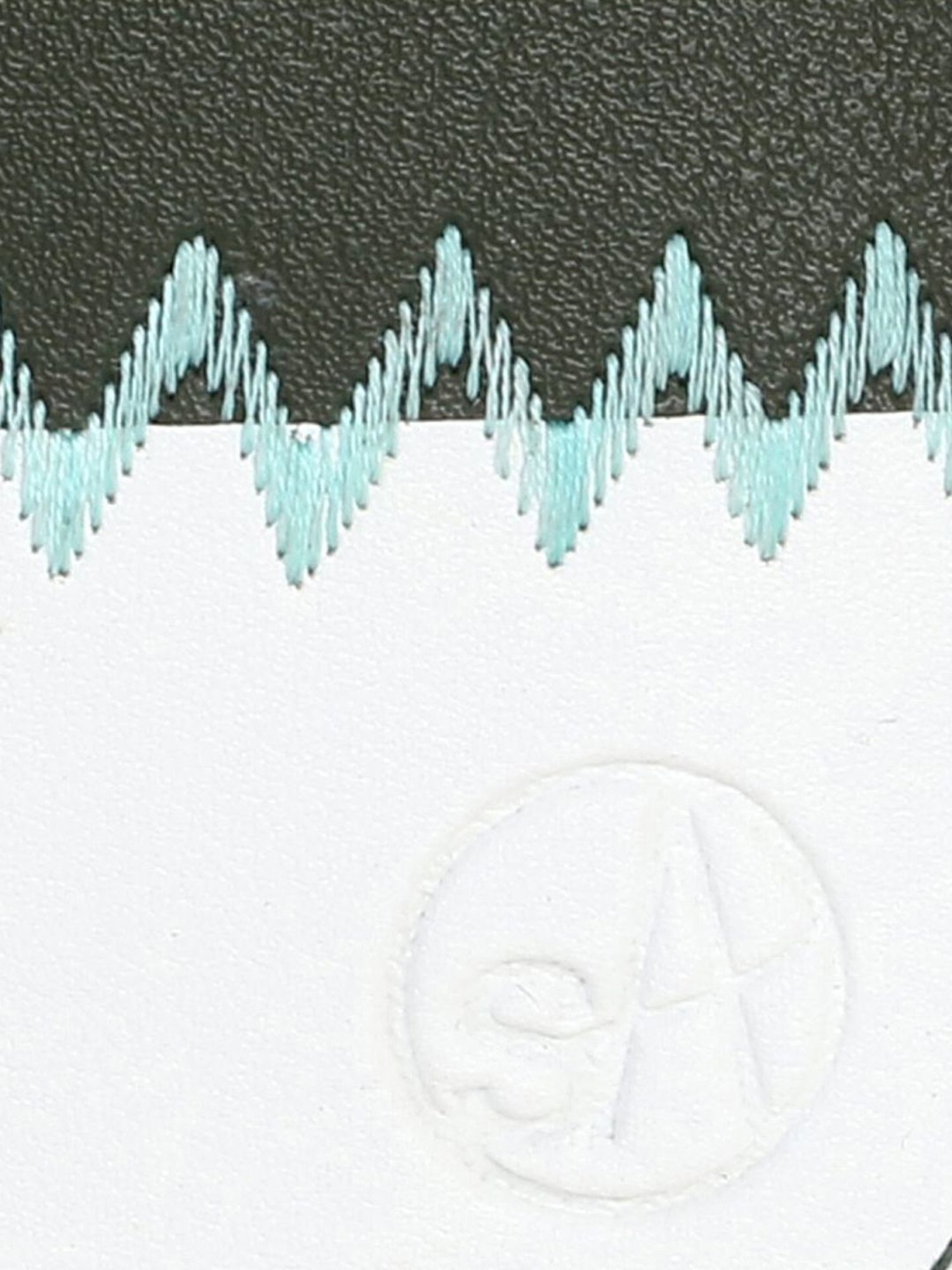 Spice Art Olive & White Embroidered Coin Pouch