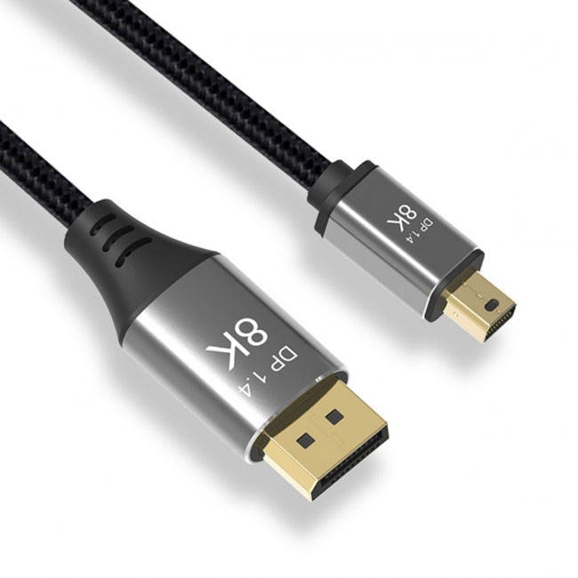 Chenyang 100CM DisplayPort 1.4 8K 60hz Cable Ultra-HD UHD 4K 144hz Mini DP to DP Cable 7680*4320 for Video PC Laptop TV