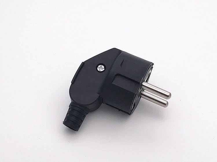 (2 Pack) Tekit EU 16A Schuko French Korea 4.8mm Pin DIY Rewireable Plug Max AC250V 16A ,Schuko France Germany EU  4.8mm Pin DIY Rewireable Power Plug