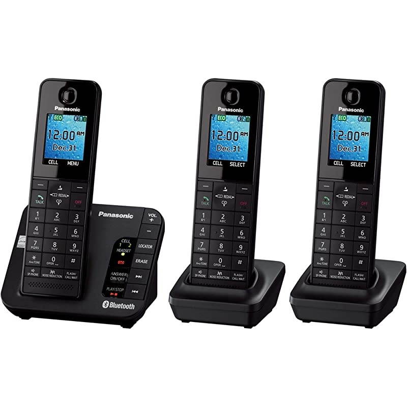 KX-TGH263B Link2Cell Bluetooth Enabled Phone with Answering Machine & 3 Handsets (Discontinued By Manufacturer)