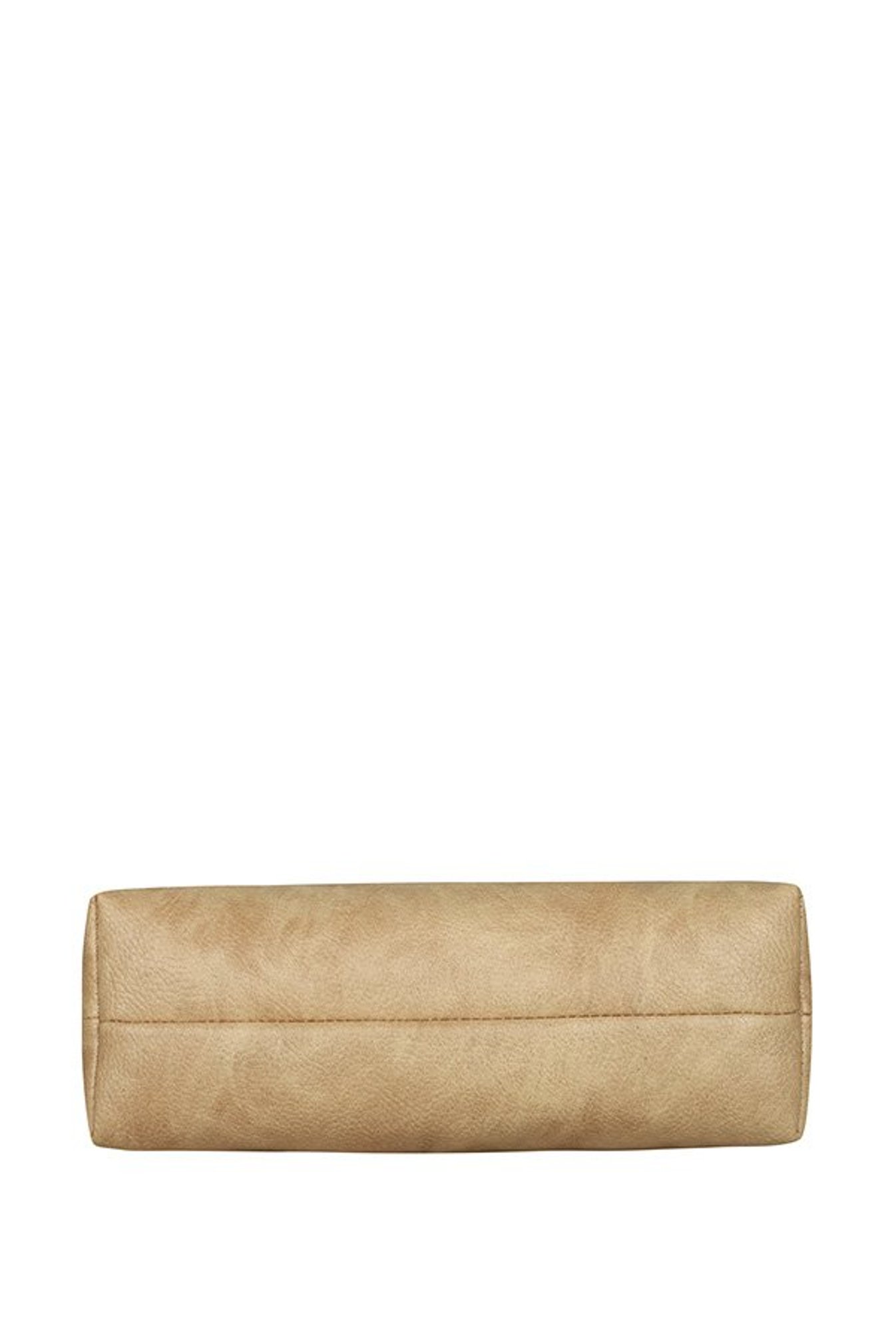 Esbeda Beige Solid Polyester Sling Bag