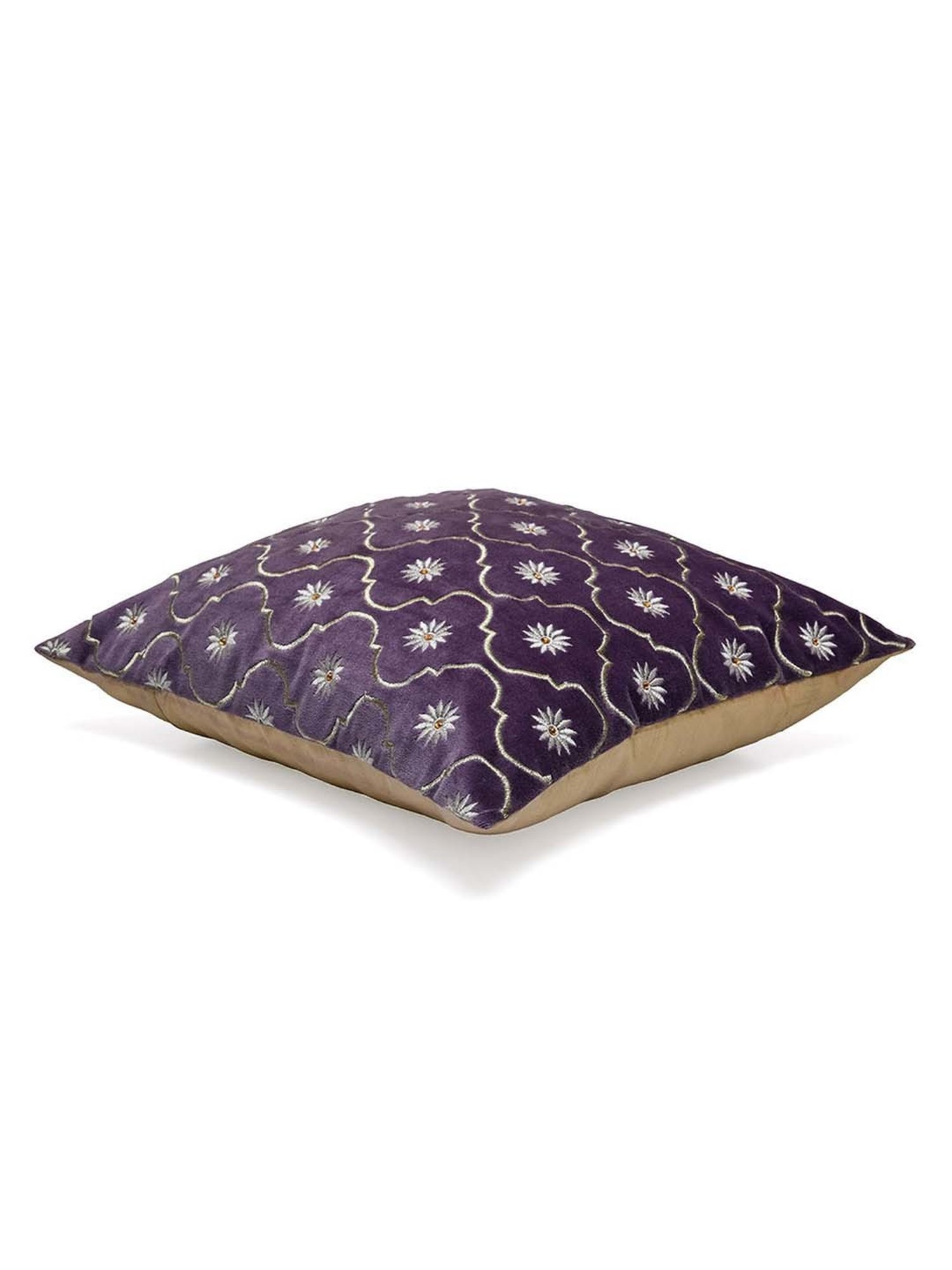 @home Nilkamal Lavender Cotton Cushion Covers - Set of 2