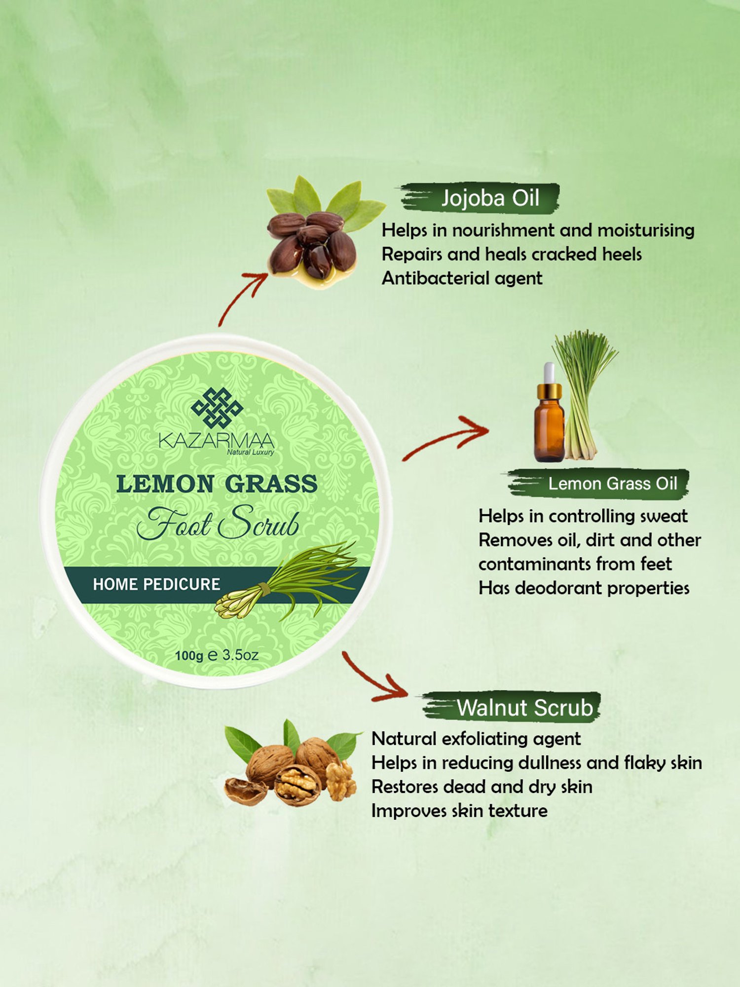 Shae Lavender Hand & Foot Scrub - 100 gm