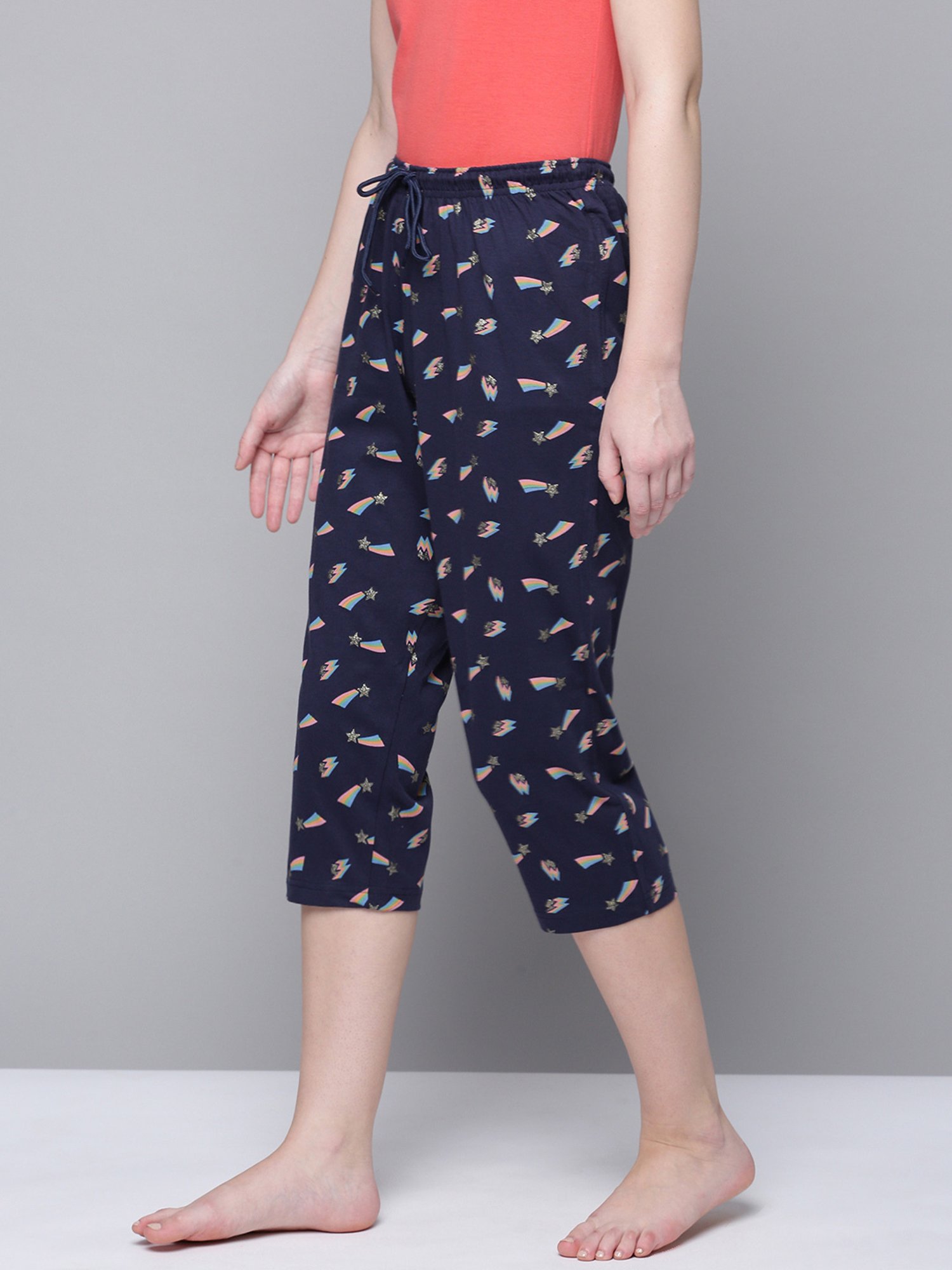 KENDALL + KYLIE Black High Rise Capris