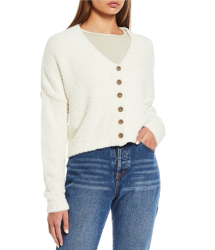 C&V Chelsea & Violet Cropped Cardigan Sweater