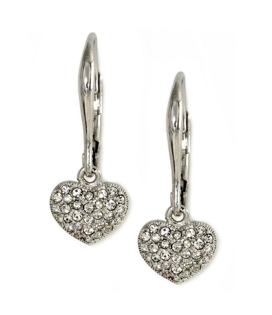 Nadri Pave Heart Earrings