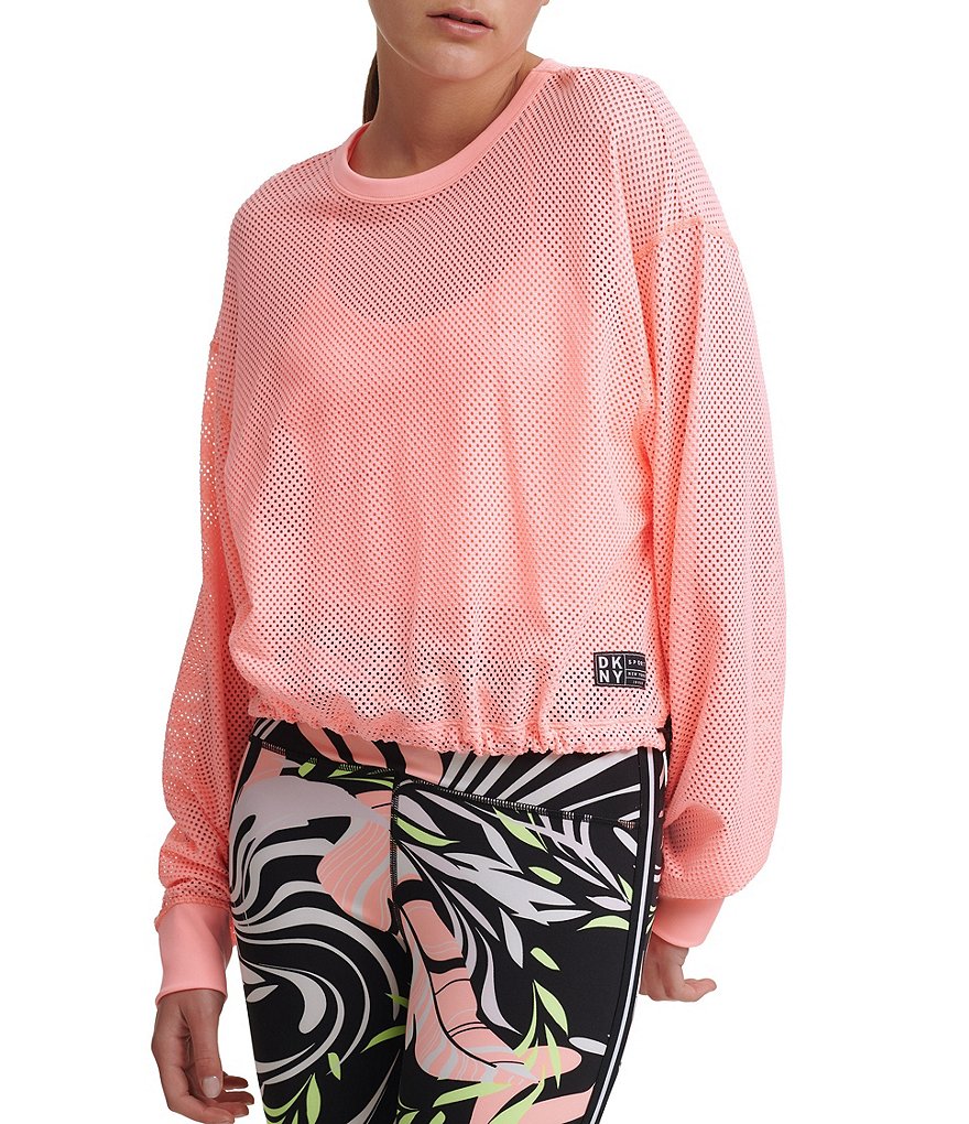 IBKUL Pricilla Print Long Sleeve Mock Neck Top