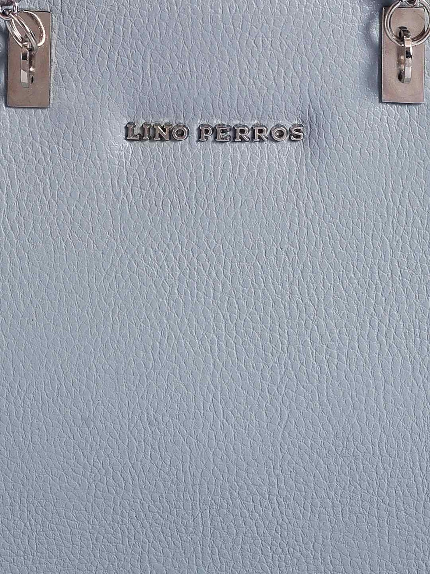 Lino Perros Blue Solid Medium Handbag