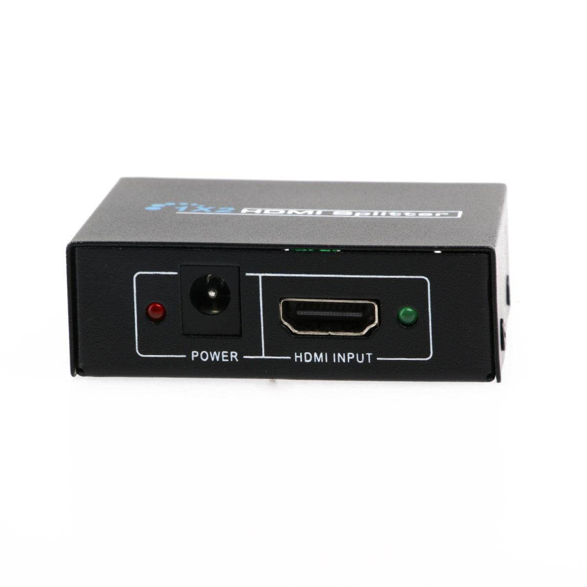 Full HD 1x2 Port HDMI Splitter Amplifier Repeater 3D 1080p Female Switch Box Hub
