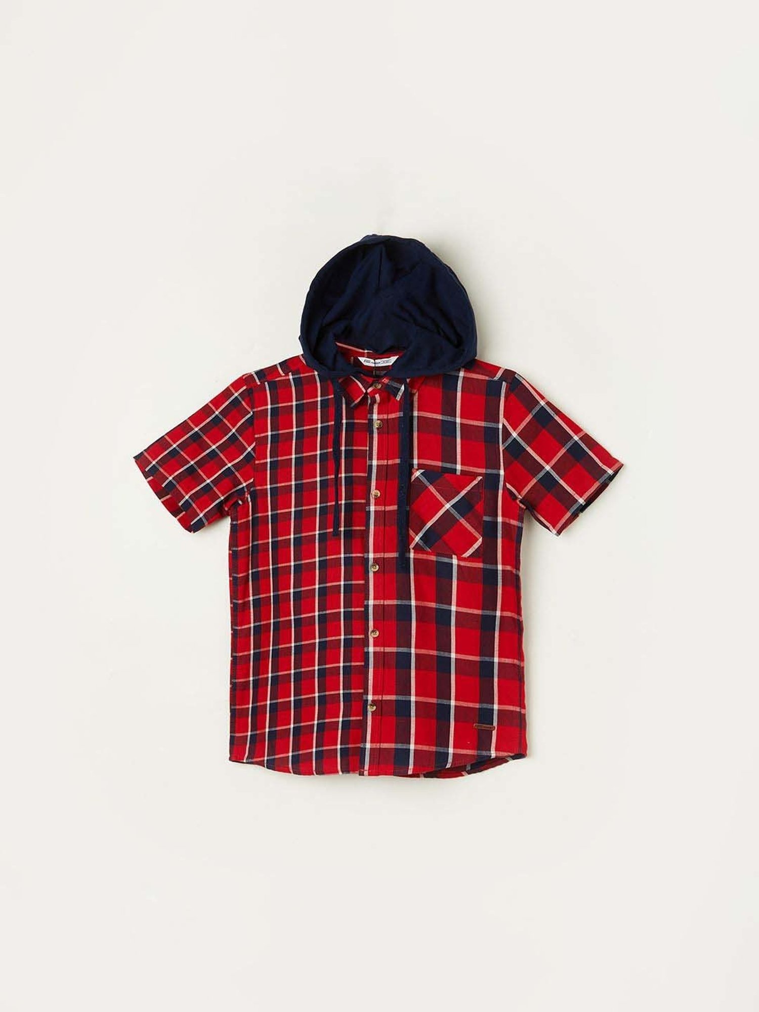 Fame Forever by Lifestyle Kids Red & Blue Cotton Chequered Shirt