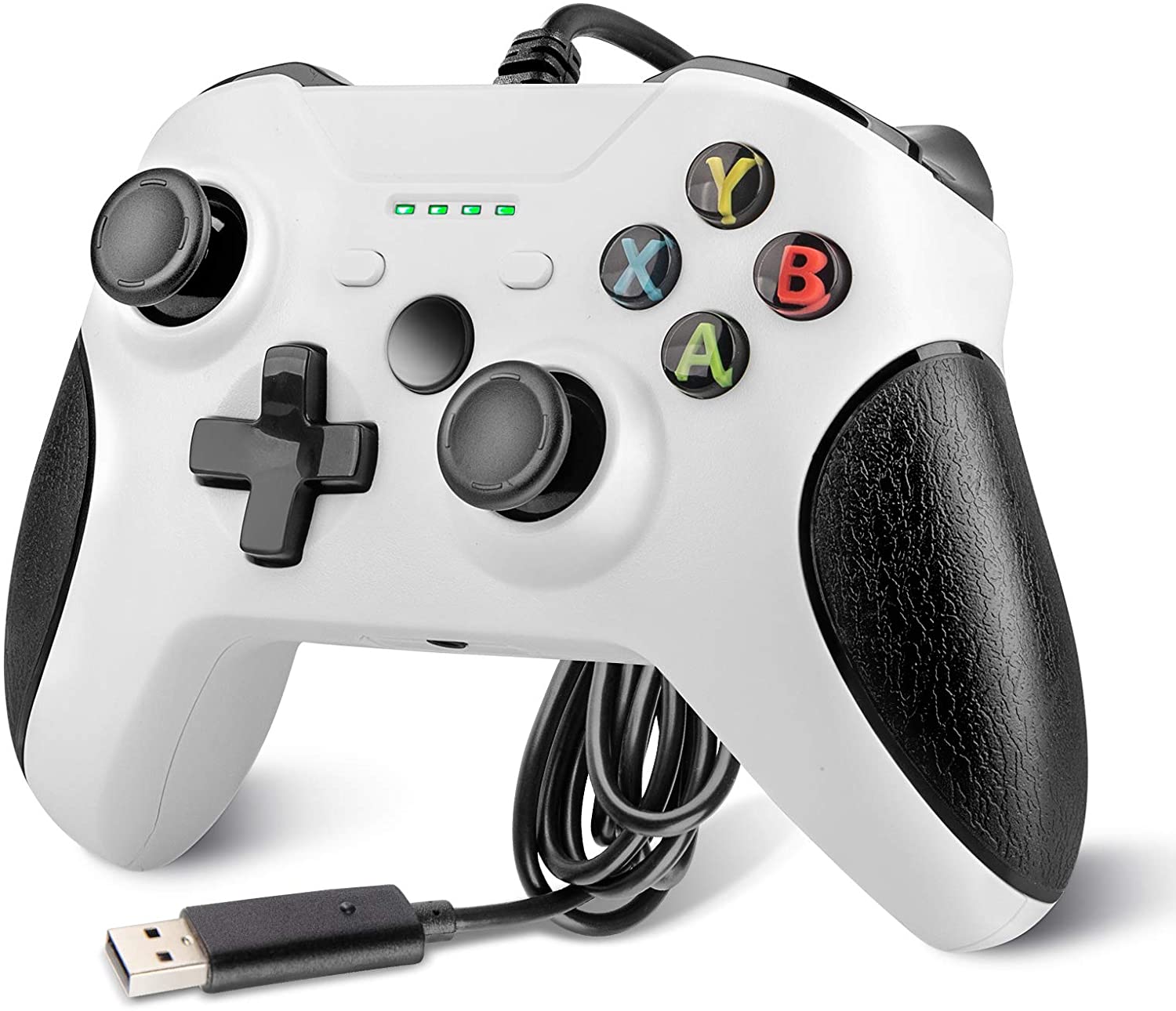 Wired Controller Compatible with Xbox One, USB Gamepad Controller with Dual Vibration, Headset Jack and Trigger Buttons for Xbox One/Xbox One S/Xbox One X/PC Windows 7/8/10