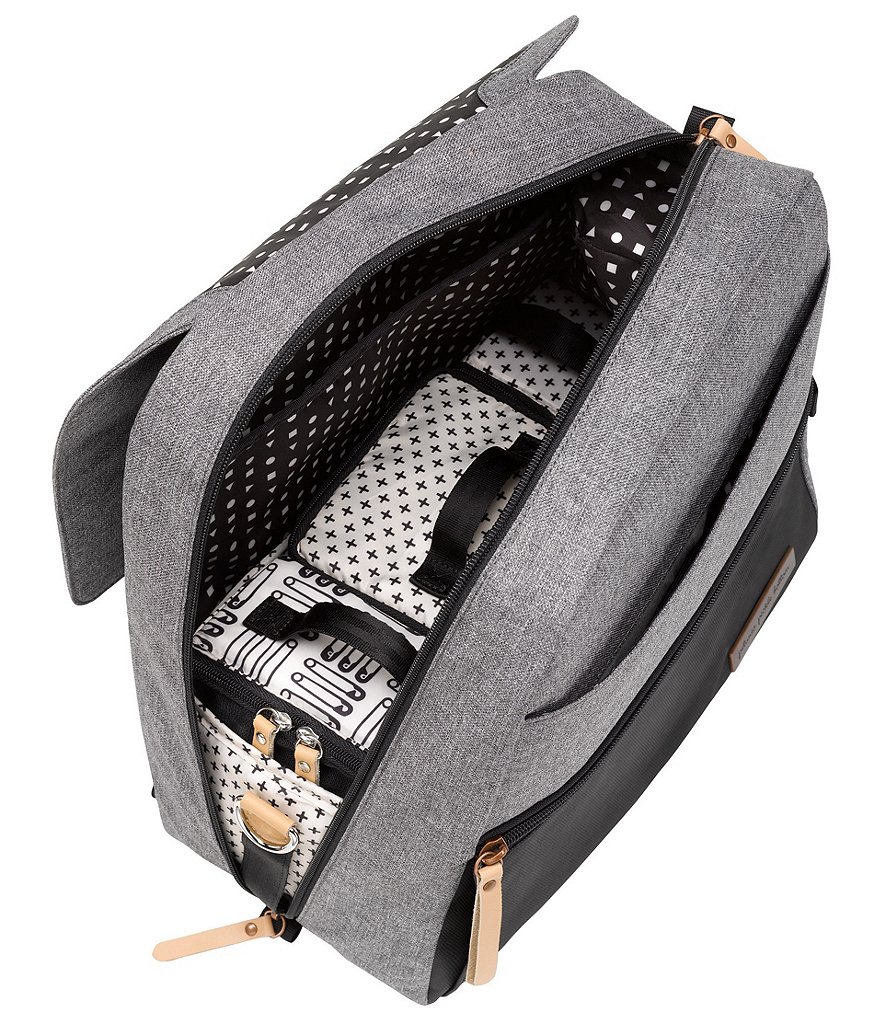 Petunia Pickle Bottom Colorblock Canvas Meta Backpack - Graphite/Black