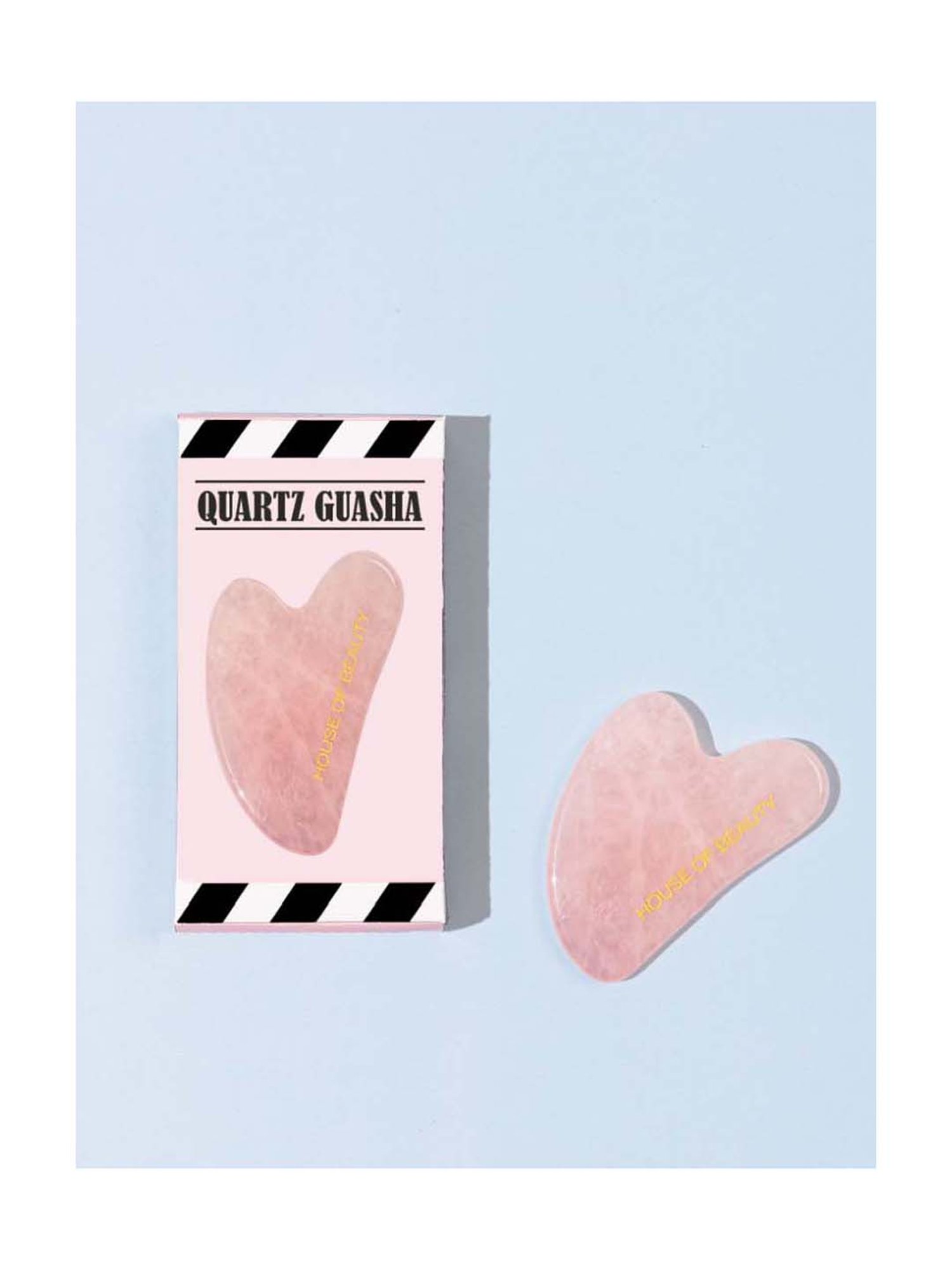 HofB- House of Beauty Rose Quartz Guasha - 1 Pc
