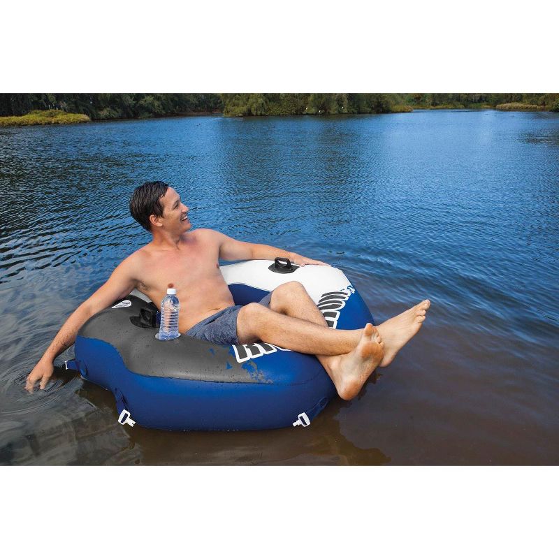 Intex 58854EP River Run Connect Lounge Inflatable 1 Person Floating Tube