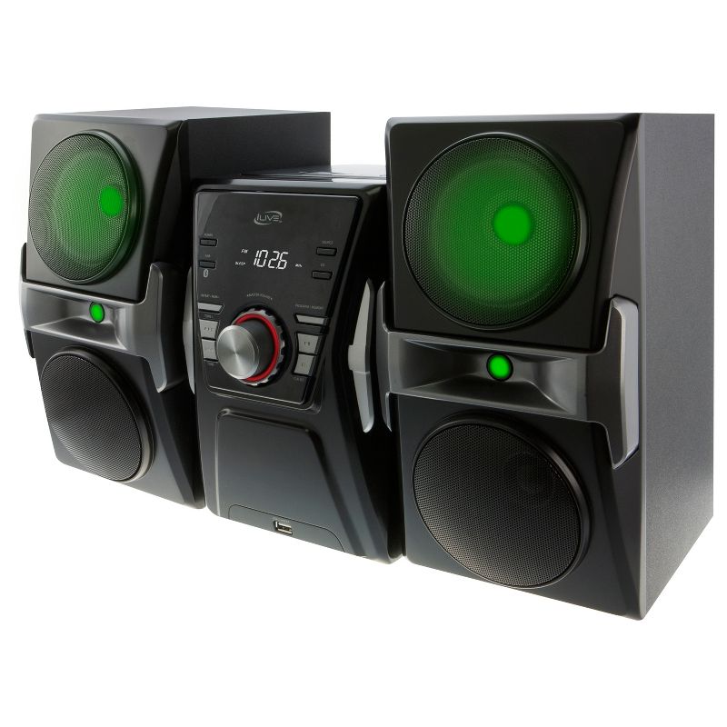 iLive Bluetooth CD Home Music System with FM Tuner & LED Lights