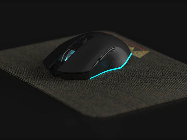 Gamdias Hermes P1B Mechanical Gaming Keyboard with Blue Switches, mouse, and mouse pad.